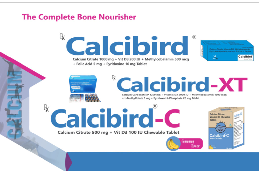 Calcibird - Calcium and Vitamin D3 Supplement for Bone Health